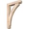Ekena Millwork Thorton Craftsman Smooth Bracket w/ Offset Brace, Douglas Fir, 5 1/2"W x 26"D x 38"H BKT0604X26X38THR04SDF - alternate 1